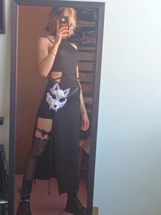 Dark Long Dress - Nu-Goth Aesthetic photo review