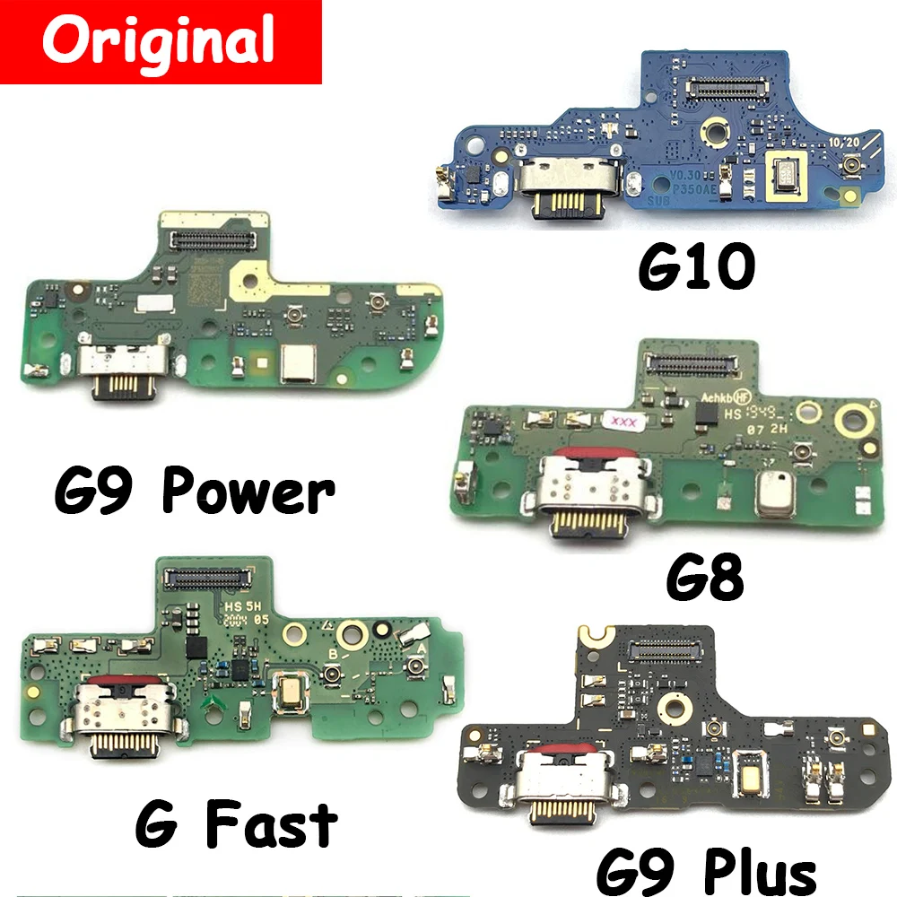 

10Pcs Original Dock Connector Charging Charger Port Board With Micro For Moto G10 Power G30 G8 G6 Play G7 Power G9 Plus G8 Plus