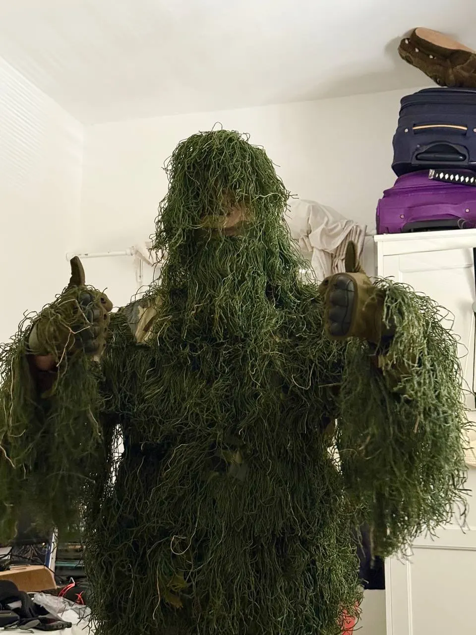 Ghillie suit hunting photo review