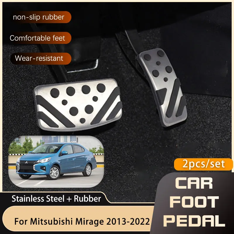 Pedali Per Auto In Acciaio Inossidabile Per Mitsubishi Mirage Space Star Attrage Mirage G4 2013 ~ 2022 Freno Acceleratore Senza Pedale Di Perforazione