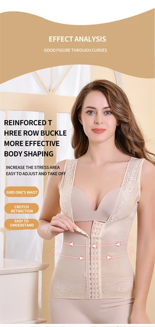 Flarixa Mesh Shapewear Women Bodysuit Push Up Bra Redress Tank Top Waist  Trainer Tummy Tuck Bodyshaper Transparent Ling צֶבַע Beige size XL60-68KG