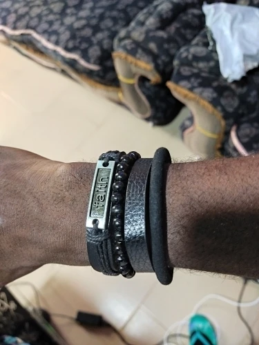 Pulseiras de Couro Trançado Temáticas Ajustáveis photo review