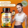 2226-8df8e6.jpg Turmeric Curcumin - 95% Curcumin & Bioperine - Highly Absorbable Turmeric Supplement, Joint & Digestion Health - 120 Capsules