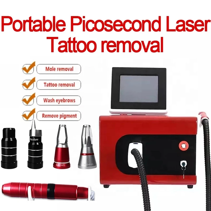 

2024 2000W Portable Professional Q Switch Nd Yag Pico Laser / Picolaser / Picosecond Laser Machine 532nm/755nm/1064nm/1320nm