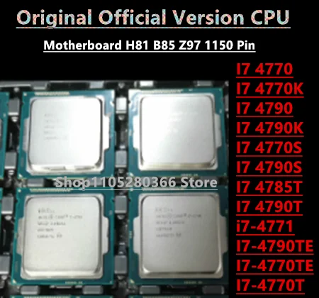 I7-4770K I7-4790TE I7-4771 4765T 4785T 4790S Original Official