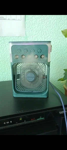 3-in-1 Portable Air Cooler Fan – LED Night Light, Humidifier & USB-Powered Mini AC