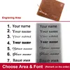 New Short Men Wallets Name Engraved Card Holder Classic Male Wallet With Coin Pocket Zipper Fashion Frosted Slim Men's Purses 6