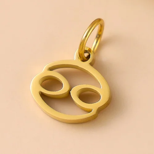 Stainless Steel Zodiac Star Pendant Necklace Accessory