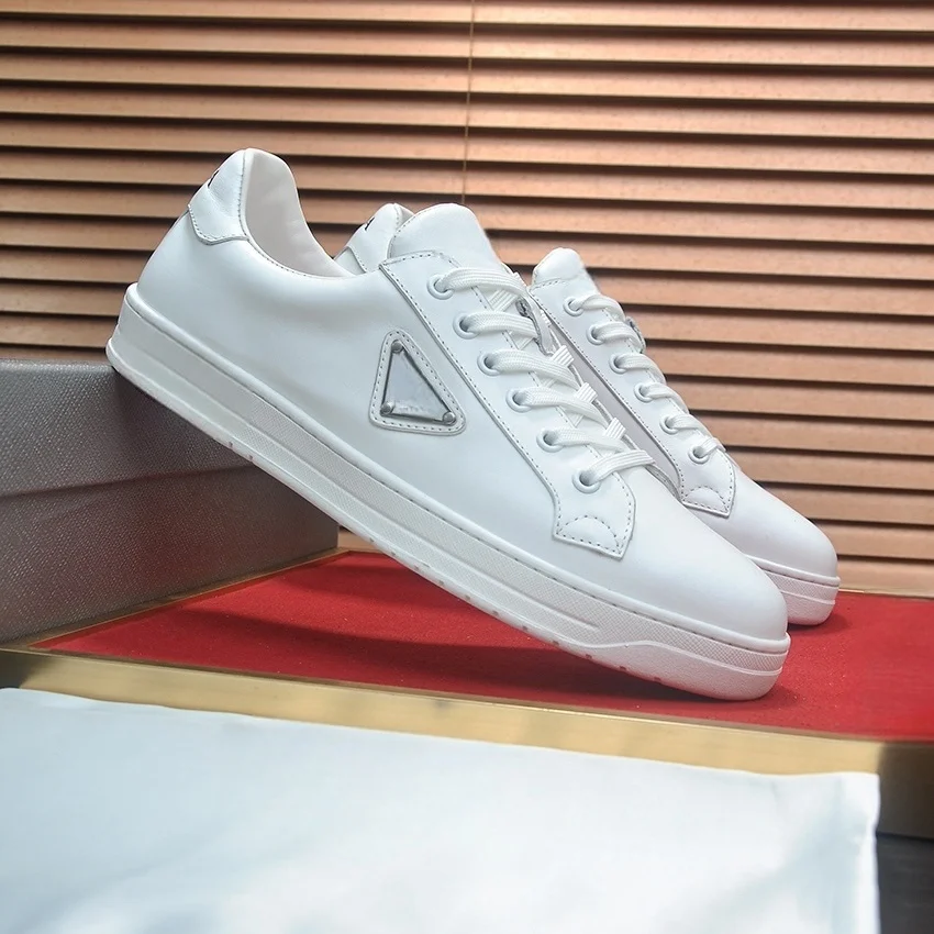 

Hot selling men's sneakers white genuine leather summer casual vulcanized black skateboard basket new style