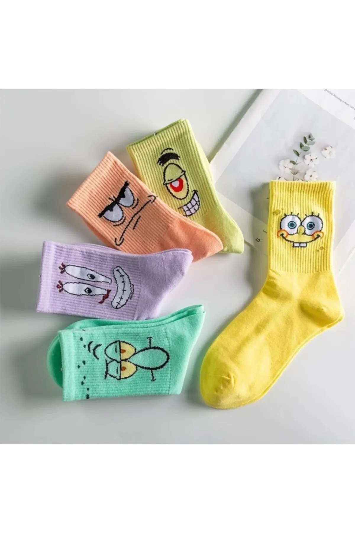 Unisex Patterned Socks 5 Pieces Extra Comfortable