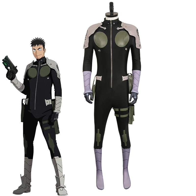 

Унисекс мужской костюм для подметальной уборки, костюм на Хэллоуин, Взрослый Аниме Kaiju No. 8, Кафка Хибино, косплей