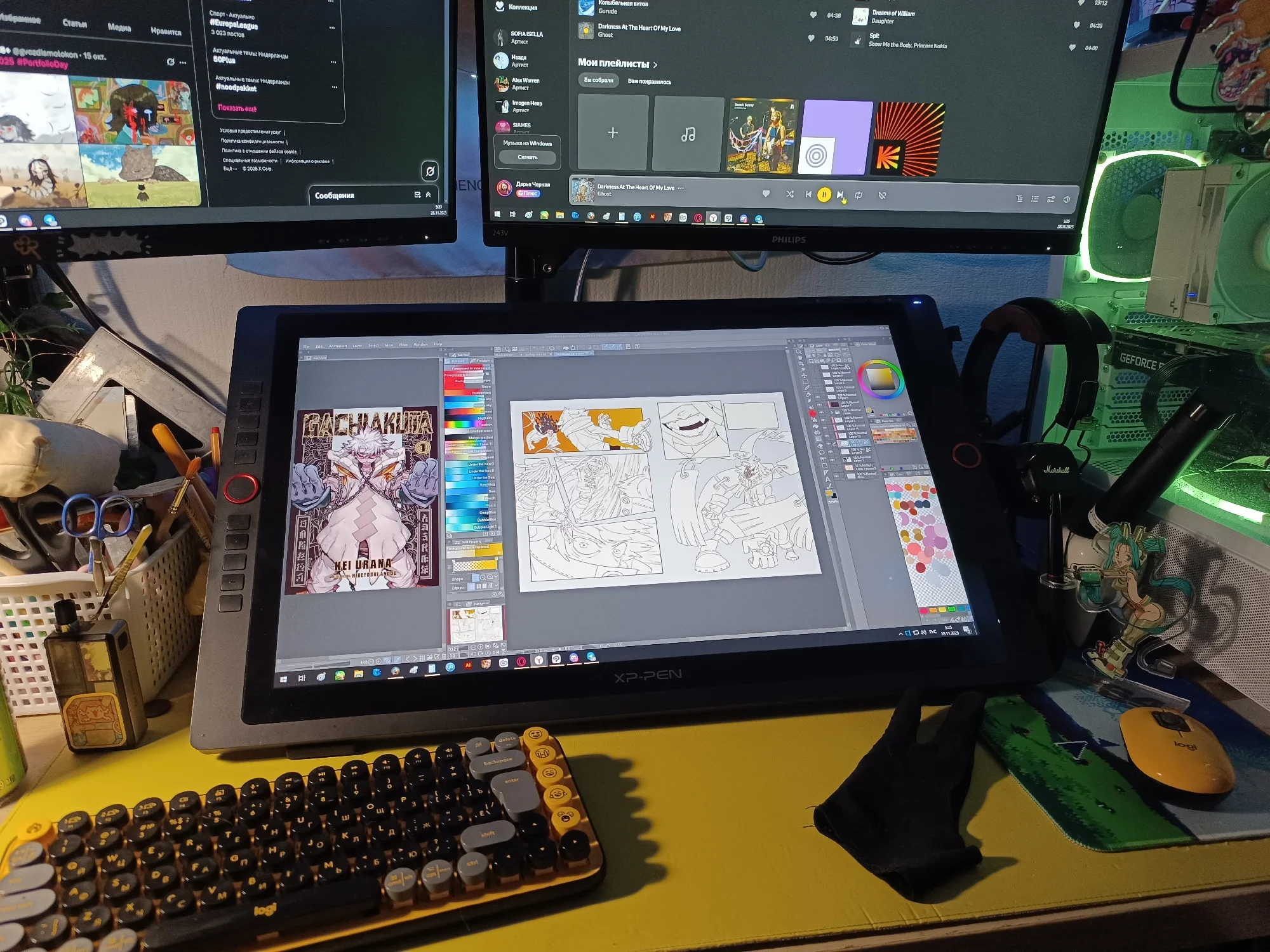 XPPen Artist 24 Pro 23.8 Inch 2K QHD Graphics Tablet Pen Display