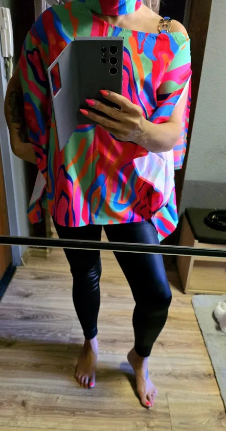 Elegant Plus Size Off-Shoulder Blouse for Summer Style photo review