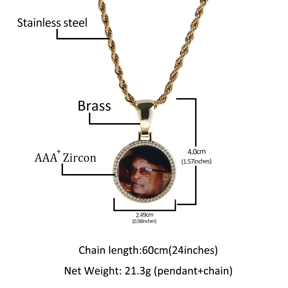 Рисунок 4 - Кулон маленького размера BLING KING с круглым рисунком