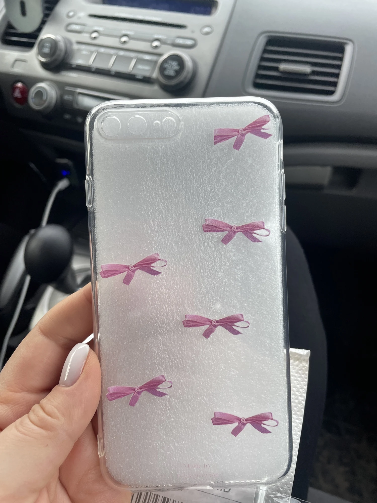 Cute Pink iPhone Case, customer photo