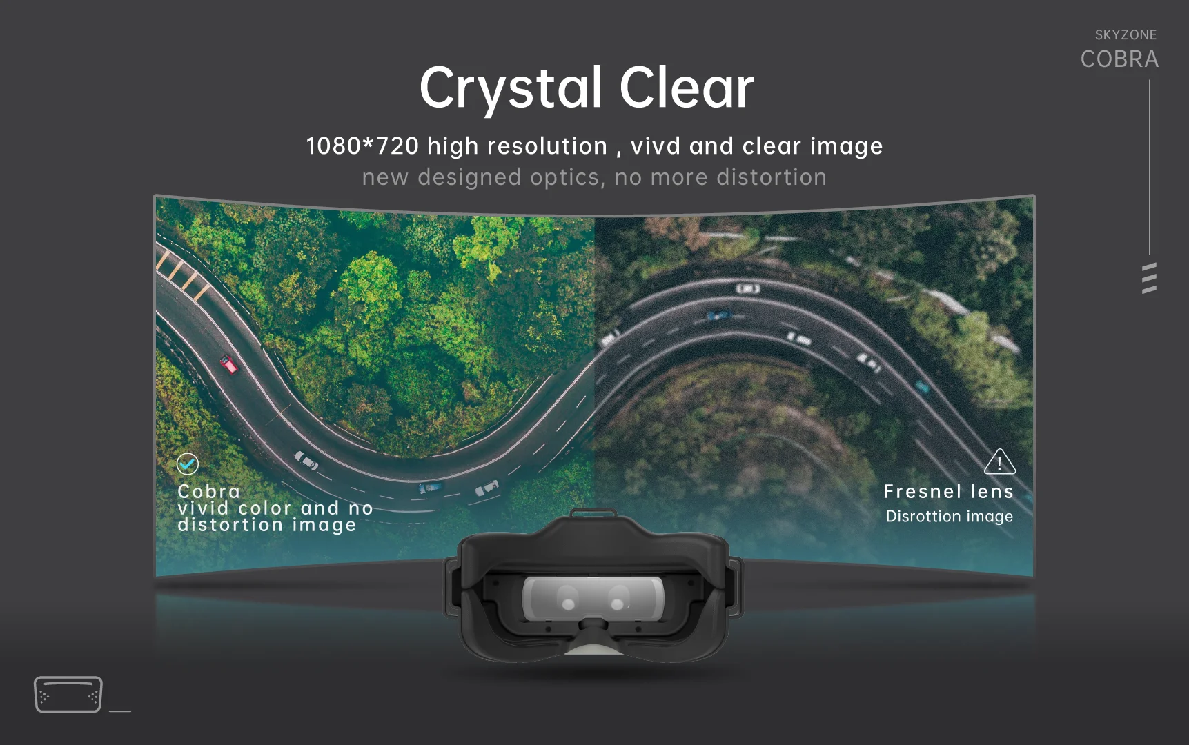 Description Picture 5 of itemSKYZONE Cobra X V4 1280x720 5.8G 48CH Steadyview RapidMix Receiver with Head Tracker DVR FPV Goggles Video Glasses for RC Drone