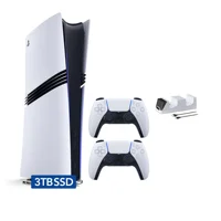 PlayStation 5 Pro 3TB SSD Digital Console with Two DualSense Controllers and Mytrix Dual Controller Charger, Flagship PS5 Pro