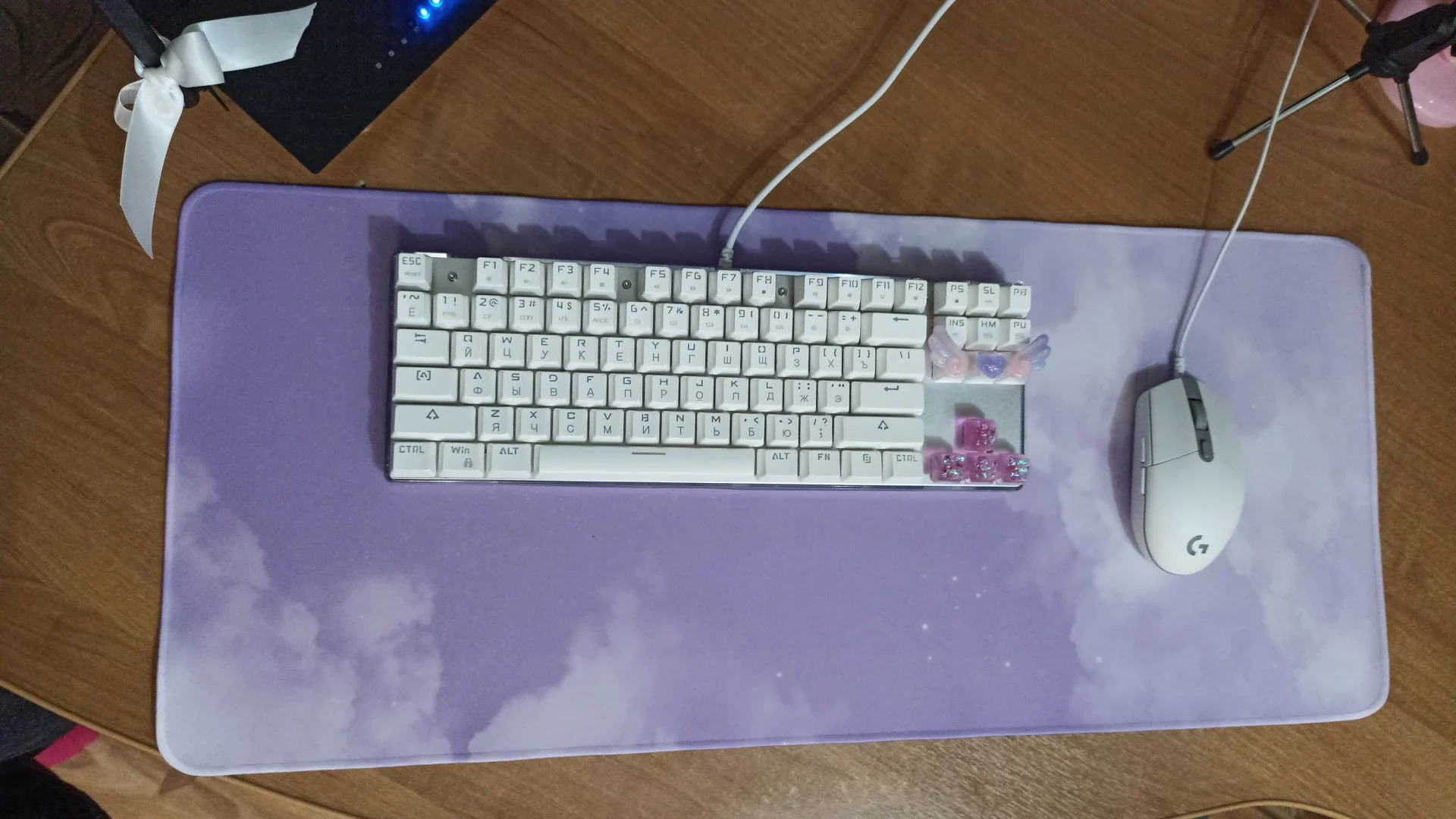 Purple Desk Mat 700x300x1.5mm Purple Mousepad photo review