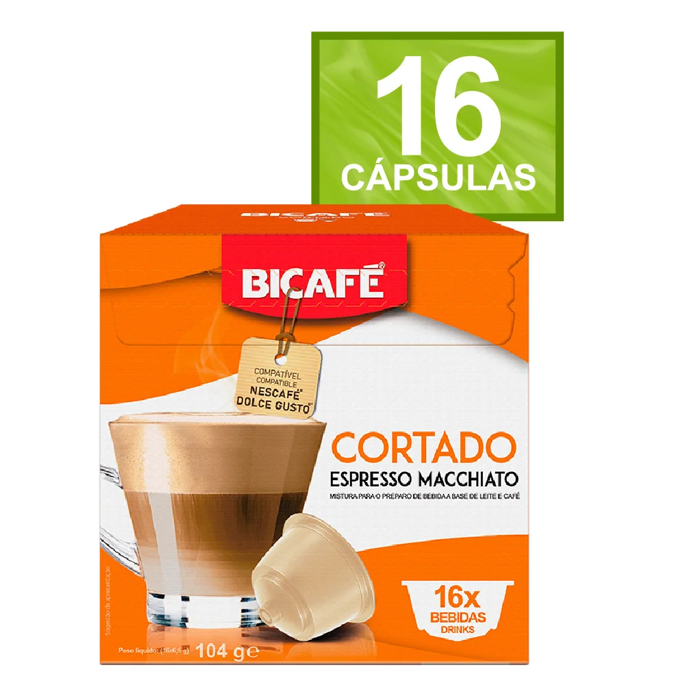 Cápsula De Cortado Bicafé  P/ Máquinas Dolce Gusto*