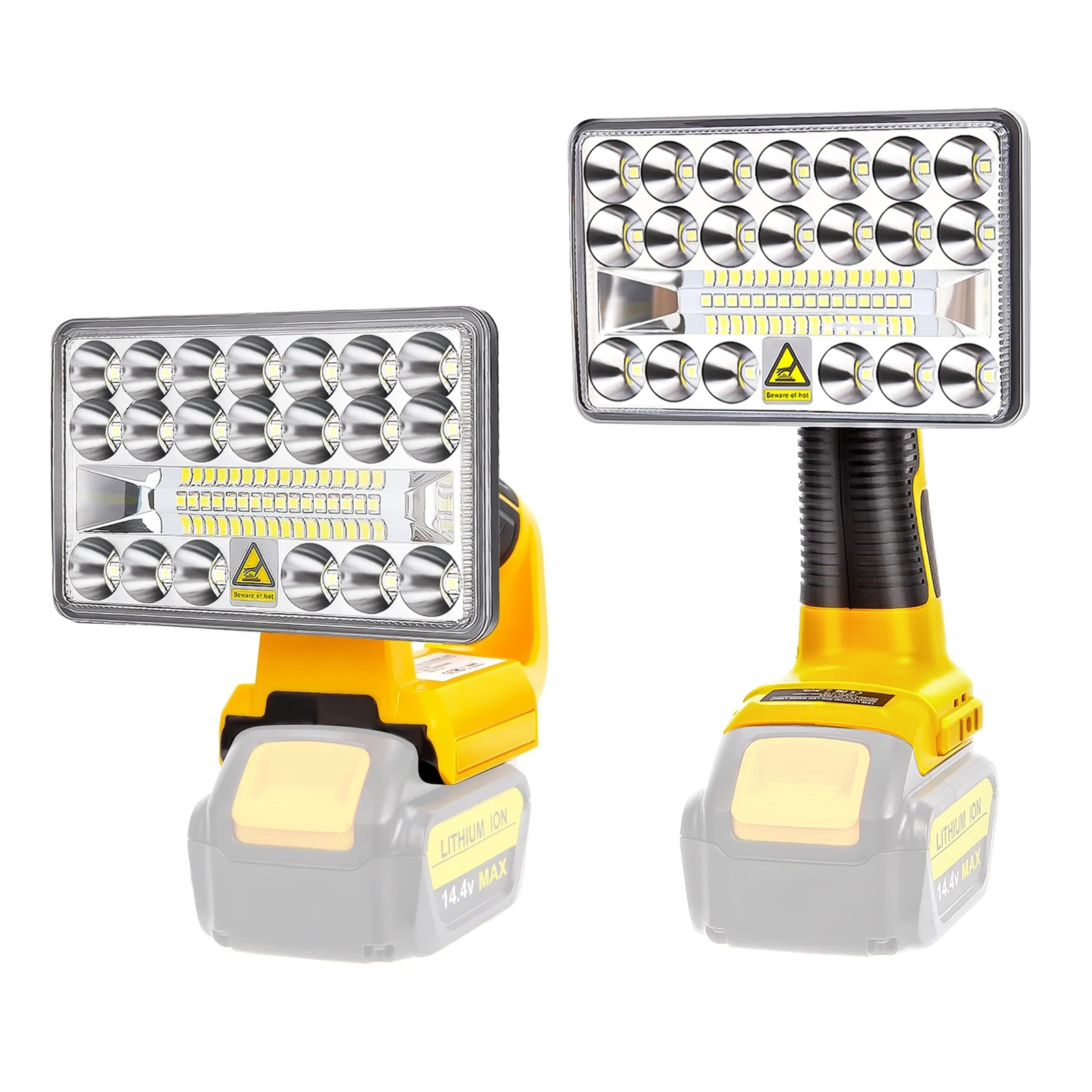 For Dewalt 18V/20V Li-ion Battery LED Work Light 3/4 Inch Flashlight - Foto 5