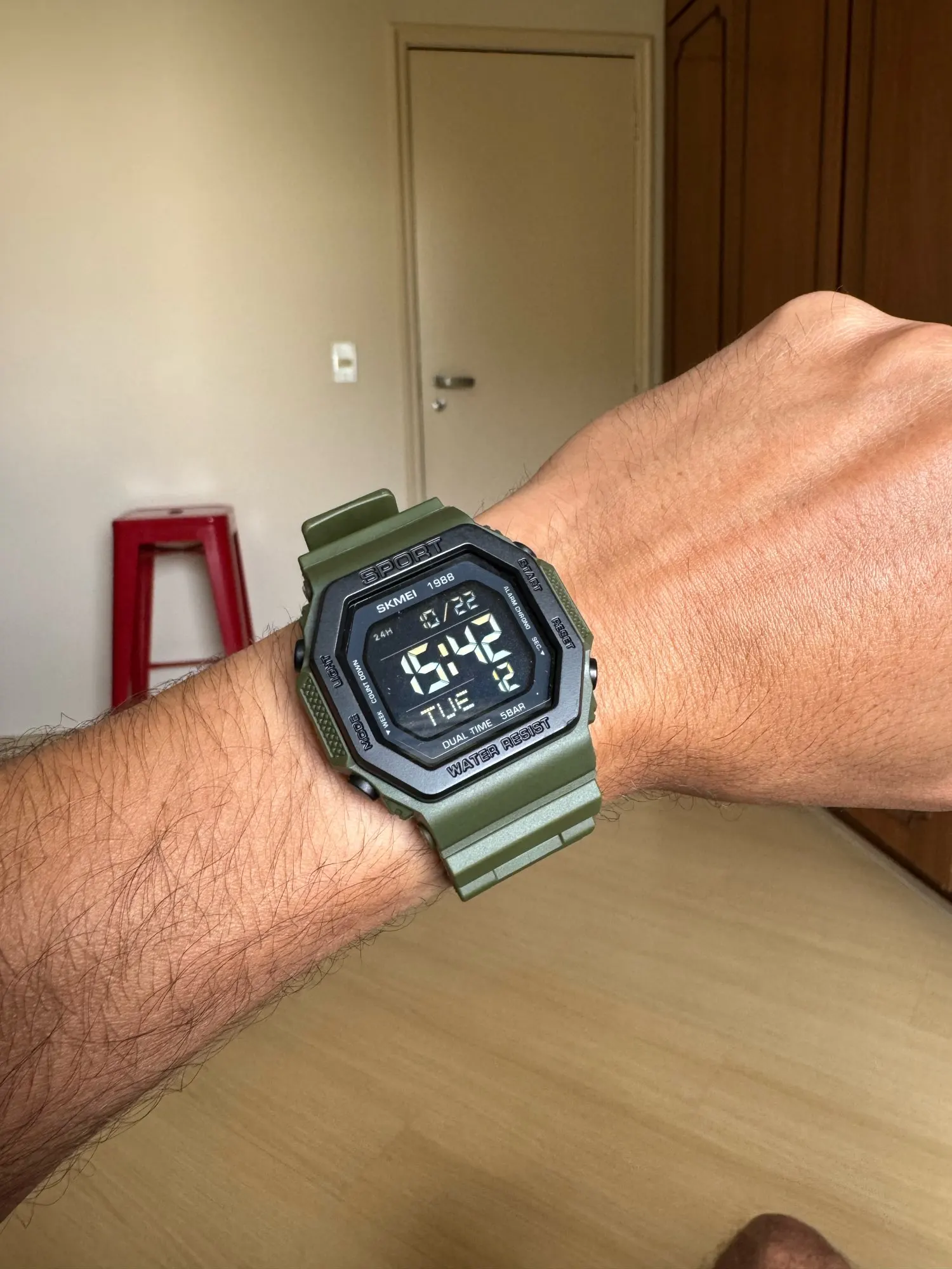 SKMEI 1988 Digital Sport Watch for Men - LED, Waterproof photo review