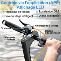 TODIMART T3S 8.5 inch Electric Scooter 500W Adult E-Scooter 36V10.4Ah 30km/h Speed Support APP 30km Range City Electric Scooters 3