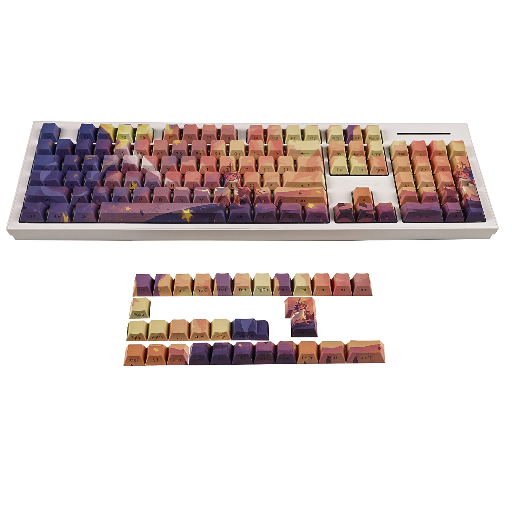 Teclado mecânico, 108 104 96 87 84 68 61 MX, 134 personalizado