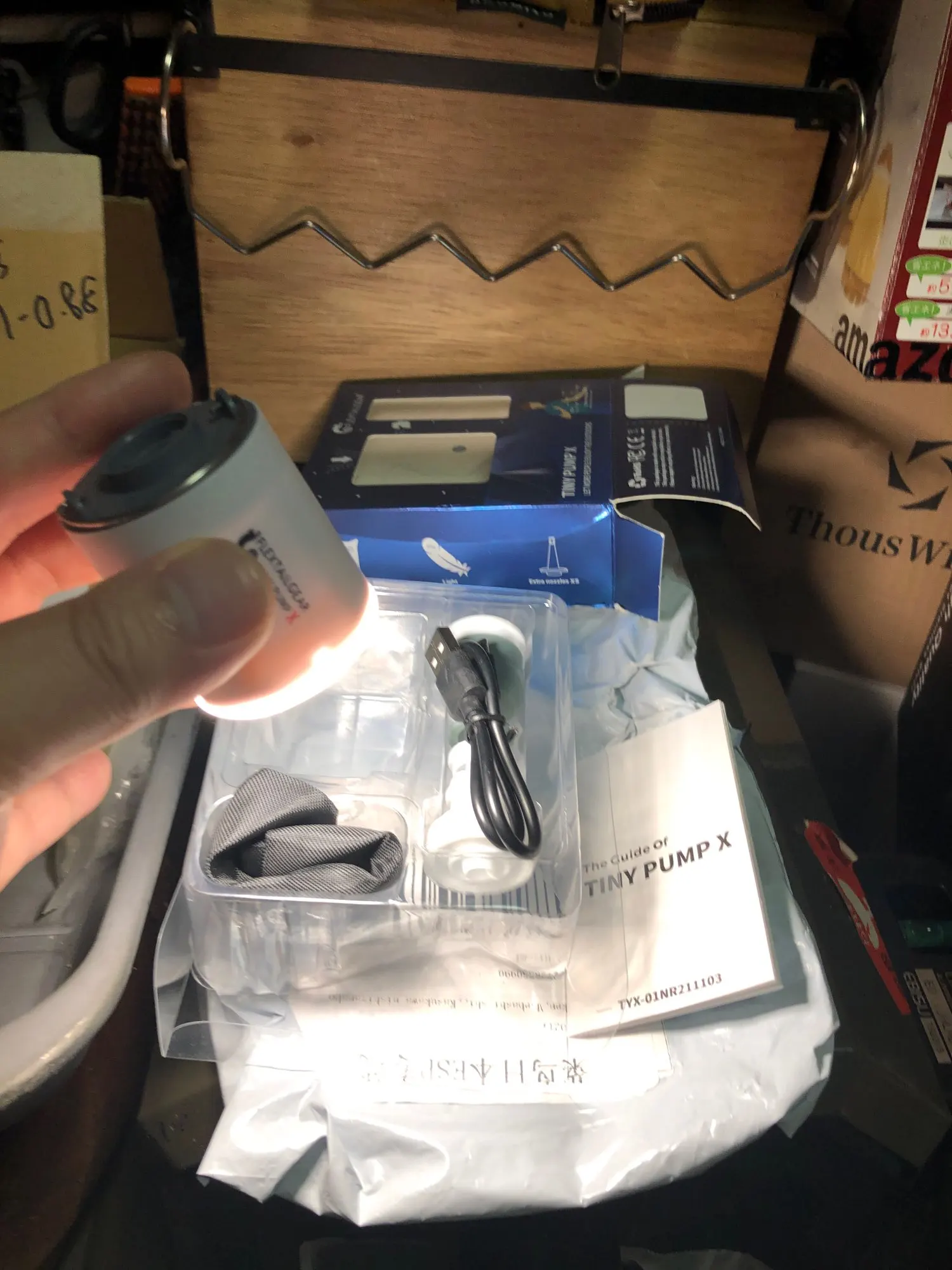Rechargeable Portable Mini Air Pump photo review