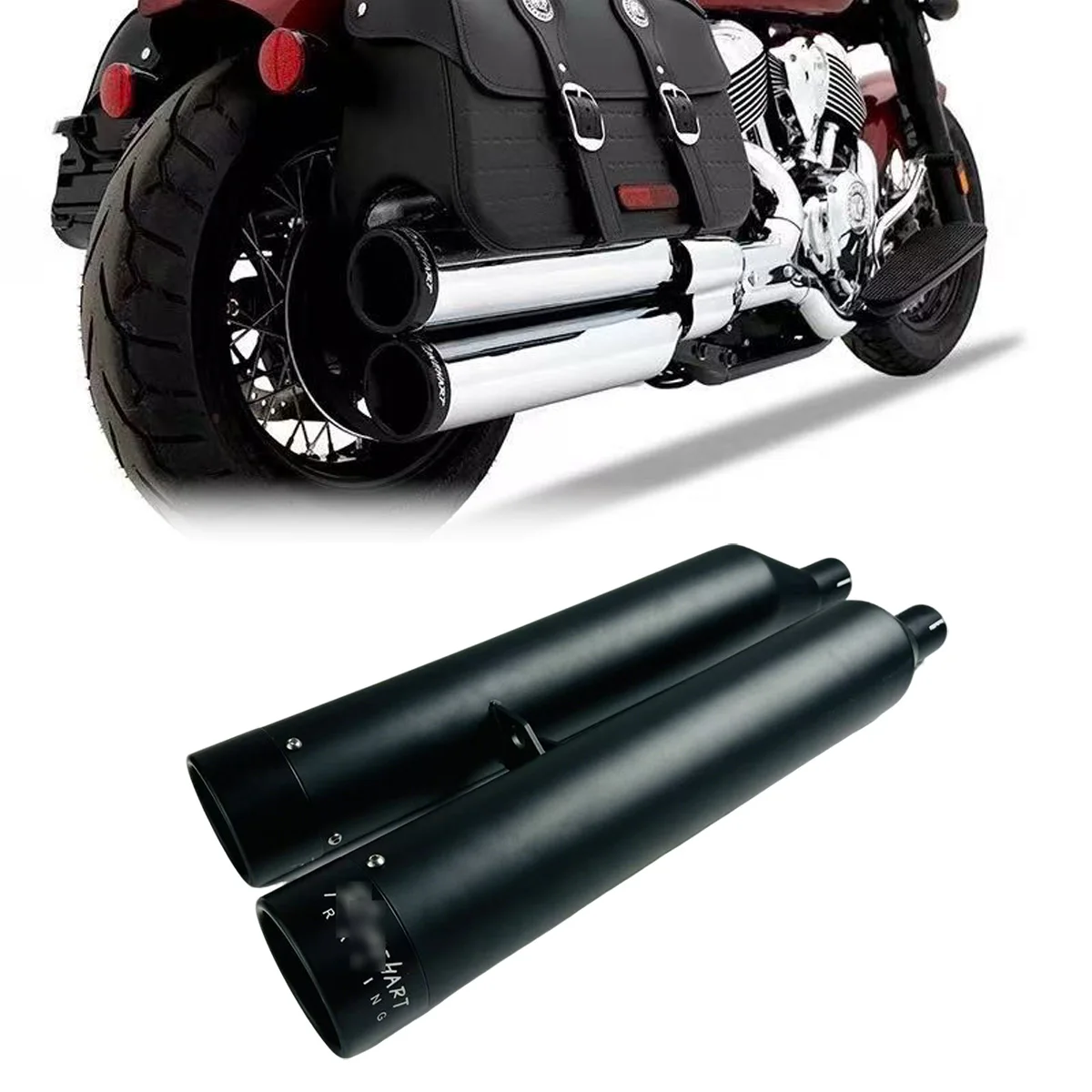 Motorcycle Slip On Mufflers Exhaust For Indian Super Chief Bobber motorcycle-slip-on-mufflers-exhaust-for-indian-super-chief-bobber