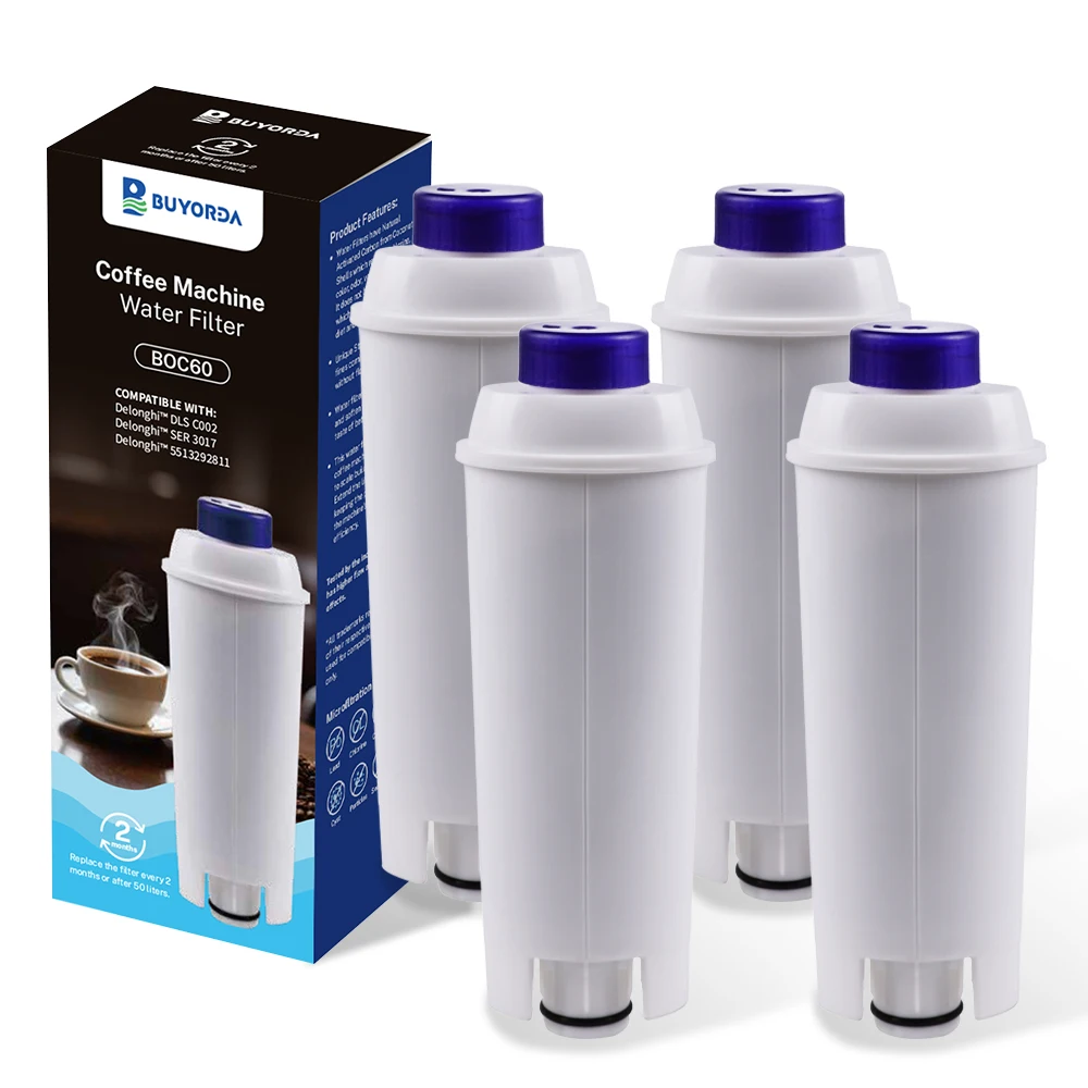 فلتر ماء فحم نشط لماكينة قهوة ديلونجي، يحسن مذاق ق...
