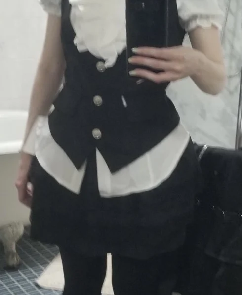 Preppy Style Dress Set - Ouji Aesthetic photo review