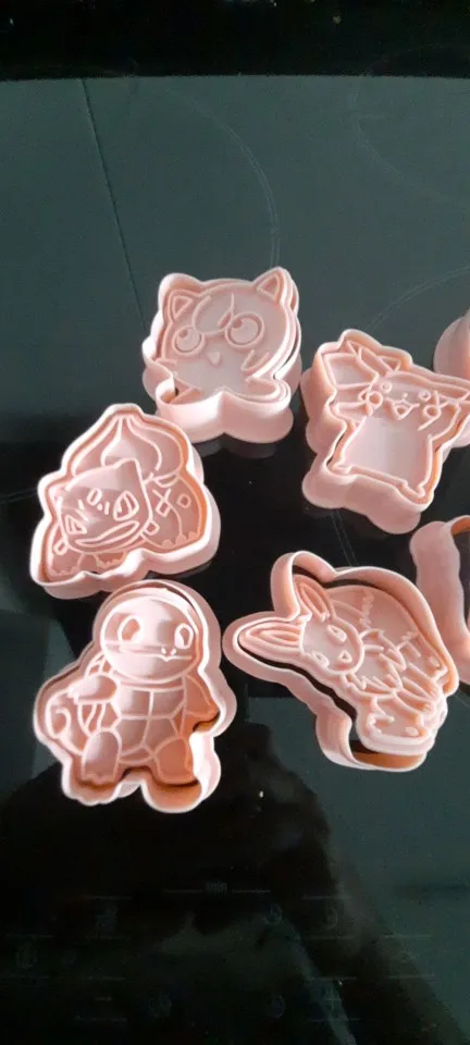 8/6pcs Pokemon Figures Cookie Cutters Cartoon DIY Bakery Mold Biscuit Press Stamp Embosser Sugar Pasty Cake Mould Set Toys photo review