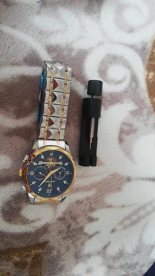 POEDAGAR Luxury Man Wristwatch Waterproof Luminous Chronograph photo review