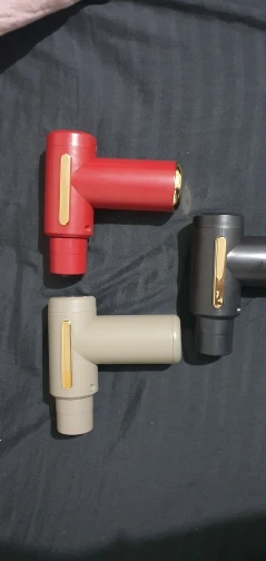 massage gun with 4 interchangeable massage heads for relaxing back and whole body massage tools, plantar fasciitis and arch pain relief, foot and leg muscle relaxation photo review