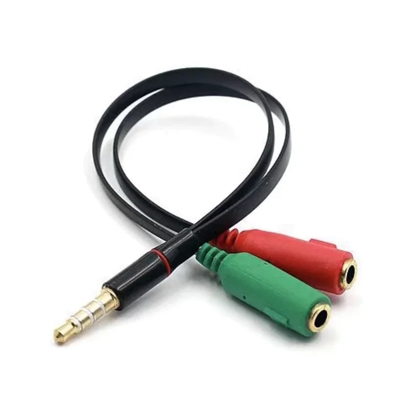 Cabo Adaptador Resistente P2-P3 P/ Headset Fones C/ Microfone/ Compatível C/ Áudio de PS4 e Xbox - Envio Rápido P/ Todo o Brasil