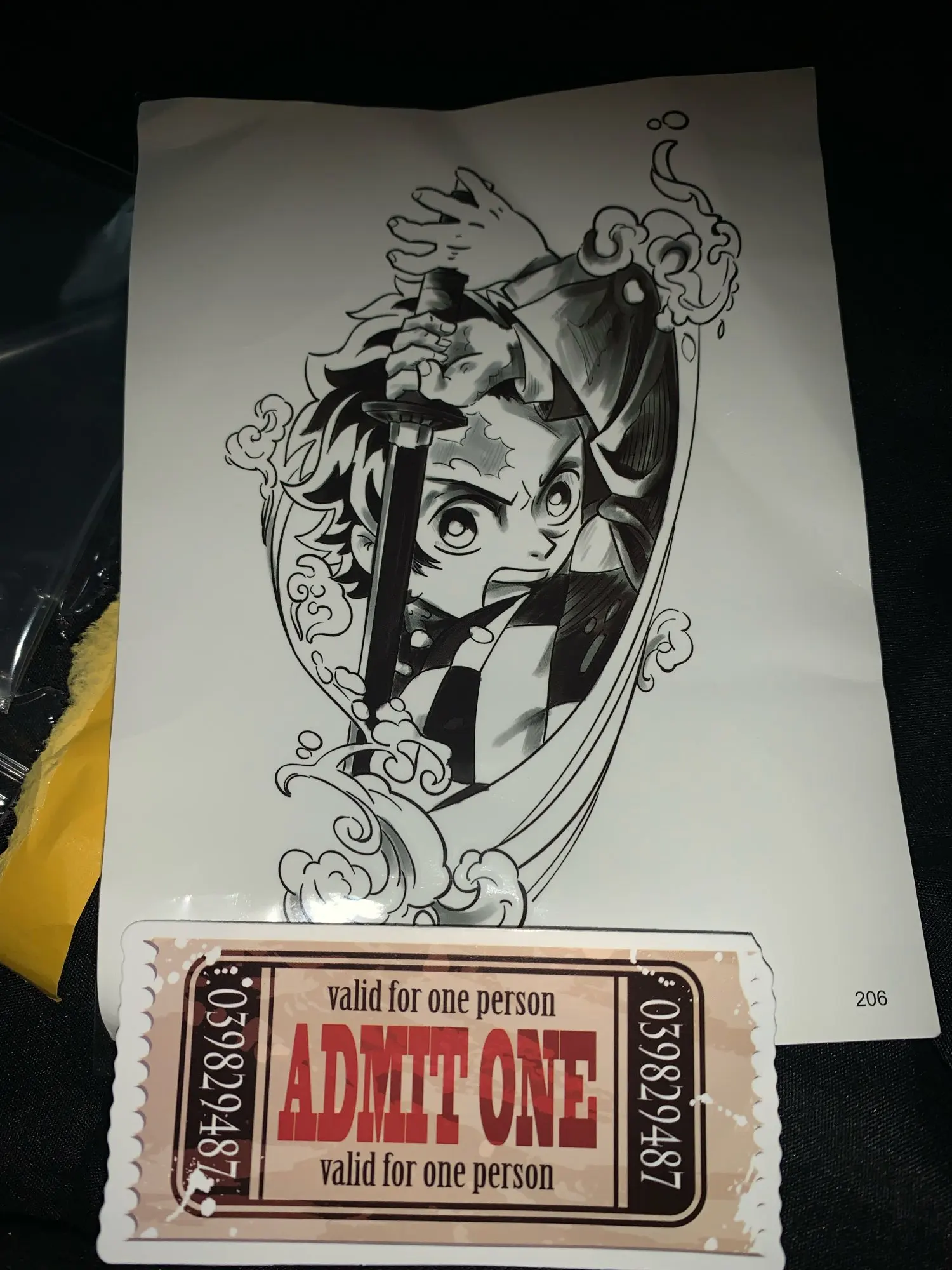 Nezuko and Tanjirou Tattoos Kimetsu No Yaiba | Demon Merchandise