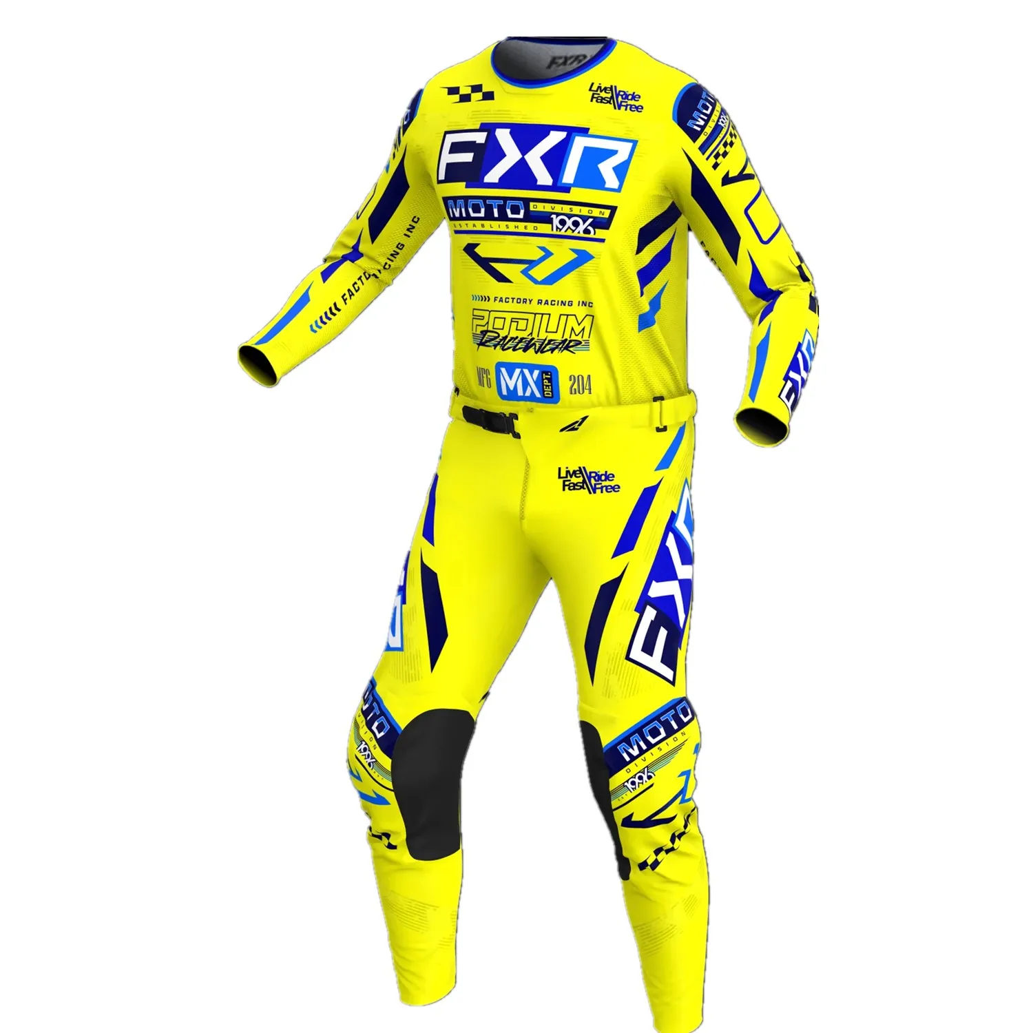 Motocross Gear Set SHIFT Podium FXR MX Jersey Set Off Road Moto Kits Motorcycle Clothing