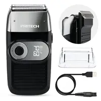 Pritech Rechargeable Electric Shaver for Men Cordless Razor Waterproof Beard Trimmer Head Hair Remover Safety Barber Accessories 1