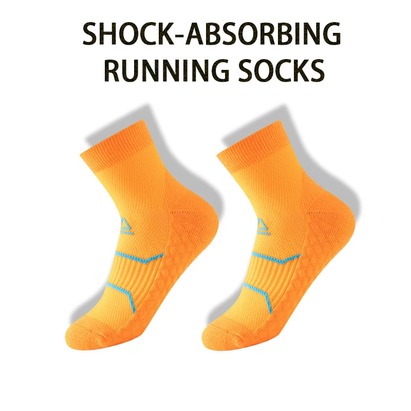 גרבי ריצה מקצועיות WRELS לנשים וגברים, ספיגת זיעה, נגד חיכוך, נושמות, גרבי ספורט לגברים