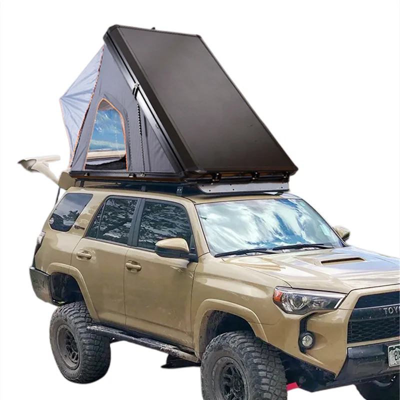 Jwy-011 Triangolo Di Alluminio All'Aperto Automatico Campeggio Suv Tenda Da Tetto Hard Shell Car Dachzelt Tenda