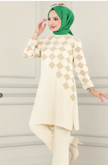 Baklava Desenli Simli Triko Taksac M Mubarek Kaftan Dubai Abaya Trurkiye Menskuman Elbise Setleri