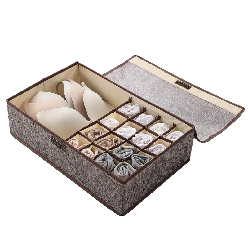 Clothes Organizer Storage Box Drawer Organizer 1Pcs Organizers Fabric Storage Compartments Drawer Type Storage Box Three in One Wardrobe Organizer Clothes Foldable Socks Home