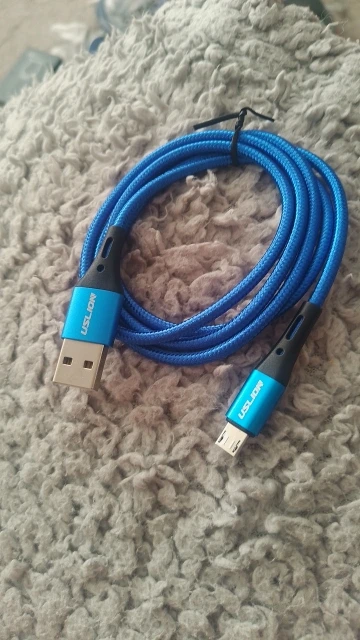 USLION 3A Micro USB Cable Fast Charging for Samsung Xiaomi Huawei Realme OPPO Android Mobile Phone USB Data Wire Cord 0.5/1/2/3M photo review