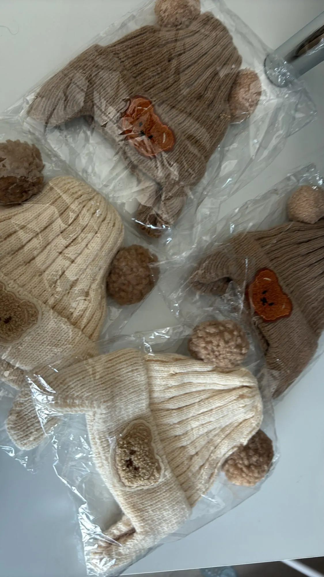 Cute Bear Ear Protection Hat photo review