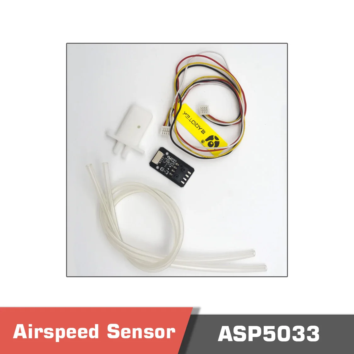 QioTek ASP5033 공기속도 모듈, 피토 튜브 포함, I2C 인터페이스, 이 센서, 원활한 디지털 출력 보장