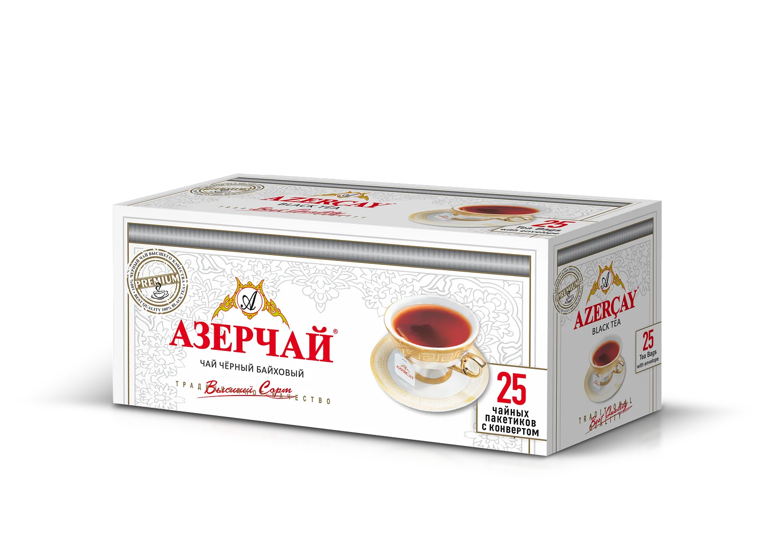 Чай Азерчай Премиум 2г х 25 пакетиков с ярл