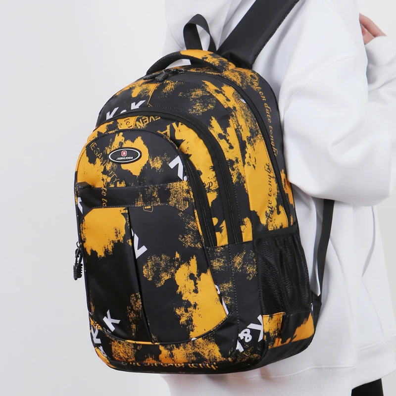 Waterproof men's backpack work 15.6-inch laptop men's business backpack university school backpack boys and girls school backpac