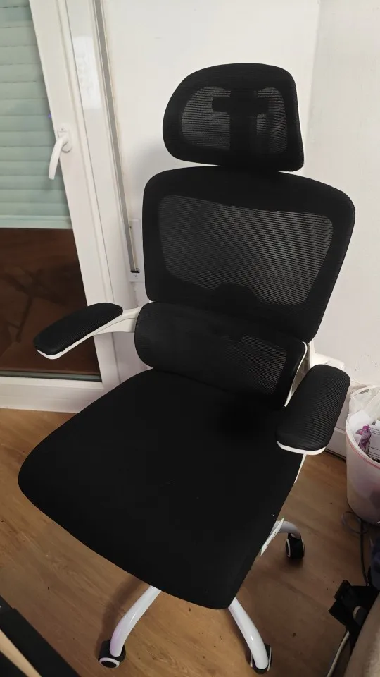 Ergonomic Office Chair Desk Chair with Folding Armrest Height-Adjustable Breathable Backrest Swivel Gaming Chair photo review