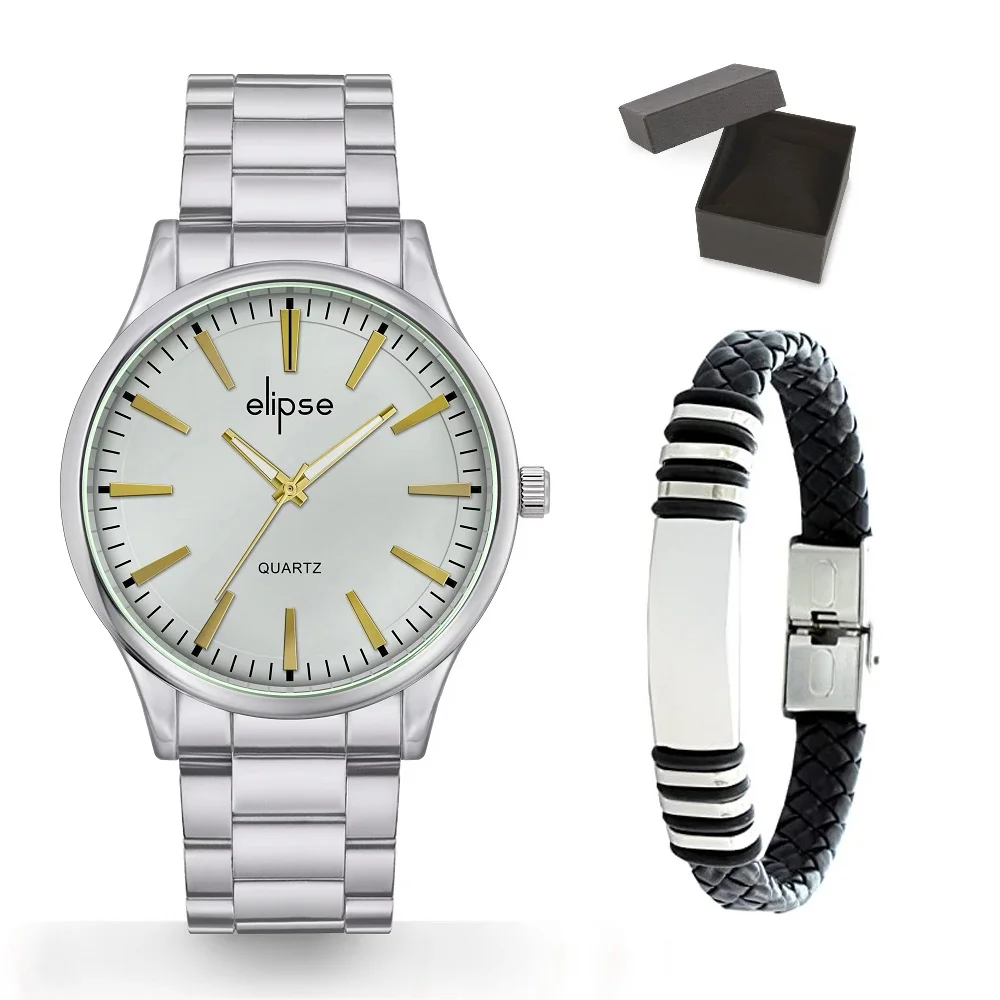 Relojes hombre con pulsera con caja oferta liquidación promoción regalo,  amigos cumpleaños, minimalistas ultrafinos para hombre, reloj de hombre