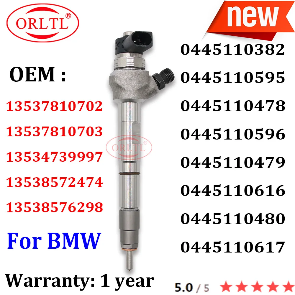 

NEW Diesel Injector For BOSCH BMW 0445110616 0445110480 0445110382 0445110595 0445110596 0445110617